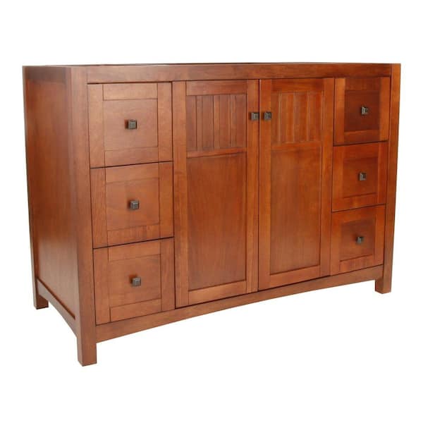 Home Decorators Collection Knoxville 48 in. W Bath Vanity Cabinet Only in Nutmeg