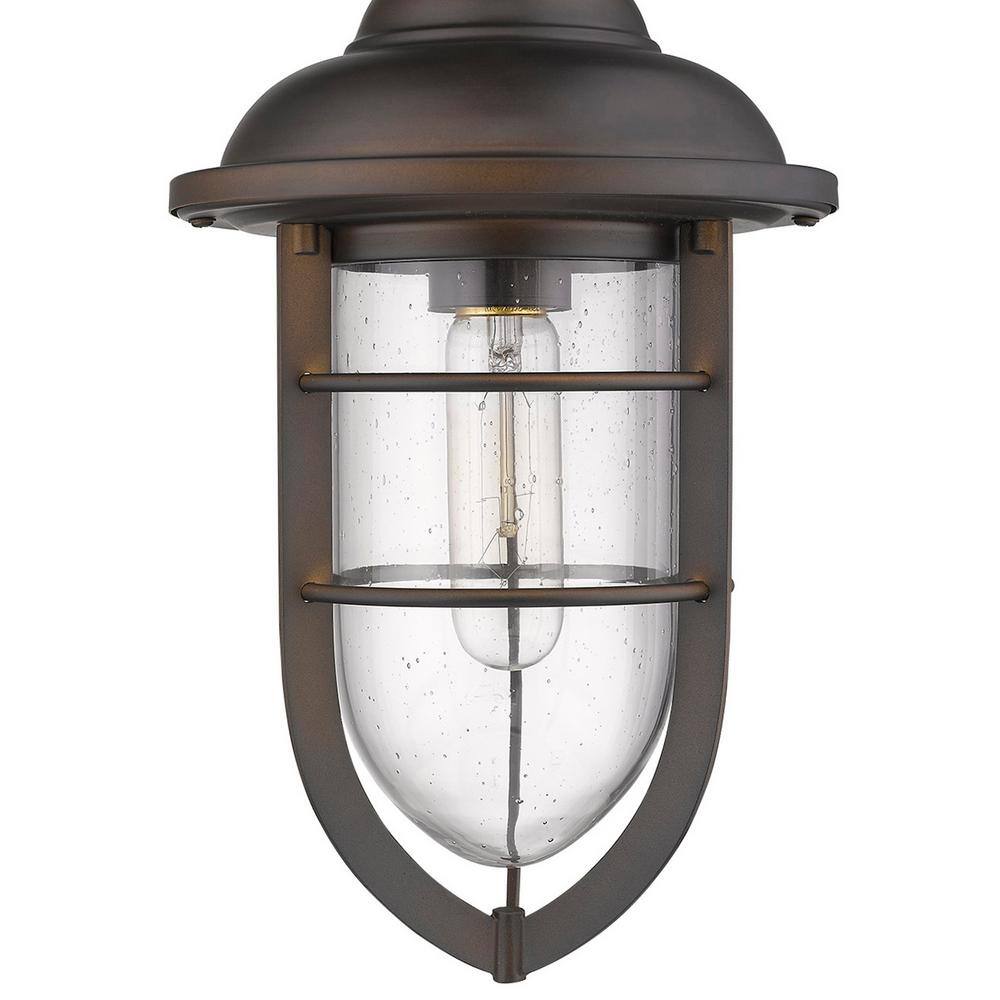 Dylan Mini Globe Pendant Light in Oil-Rubbed Bronze and Glass