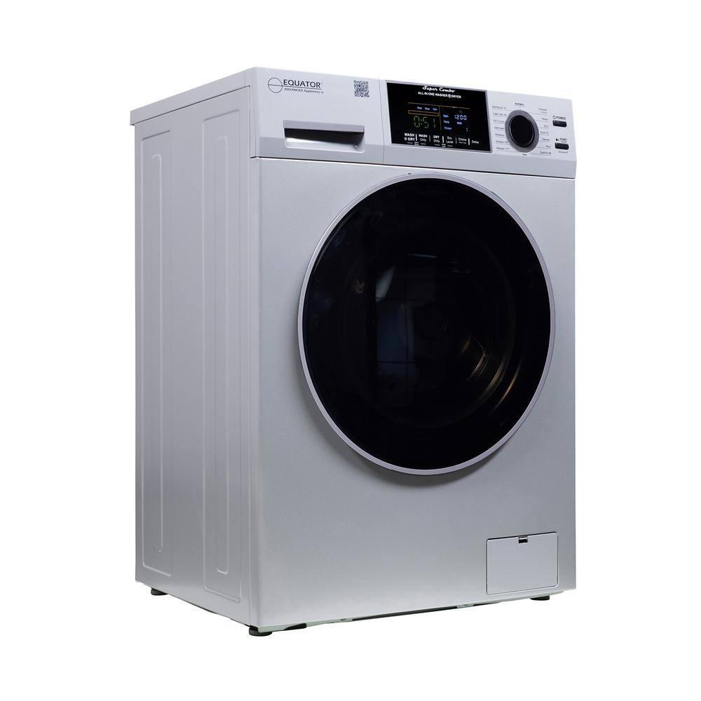Silver 1.62 cu. ft. Stainless Steel Smart Washer Dryer Combo