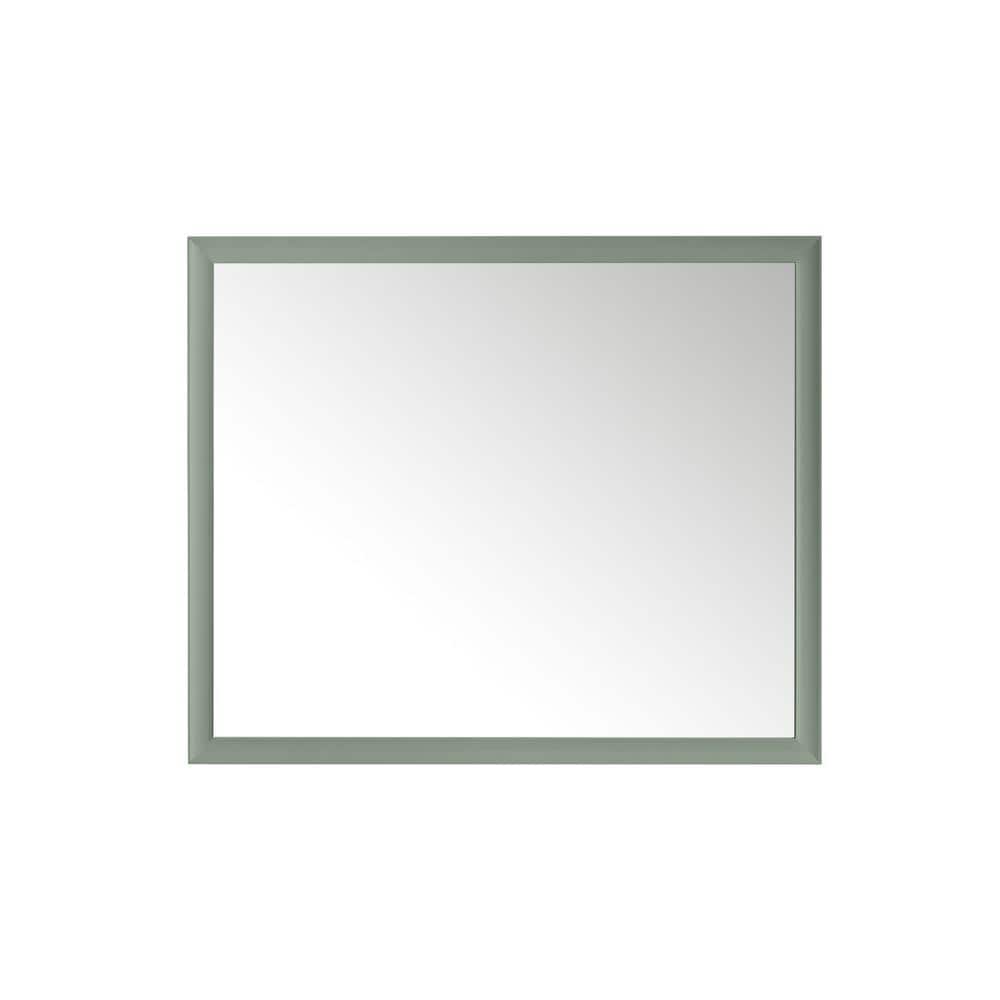 Glenbrooke Smokey Celadon 48" x 40" Rectangular Wood Framed Mirror