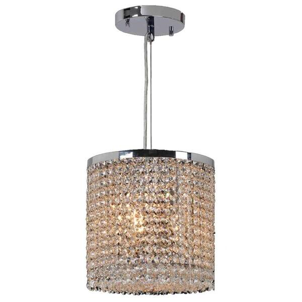 Worldwide Lighting Prism Collection 3-Light Chrome Chandelier