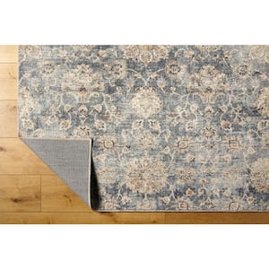 Downtown Blue/Beige Medallion 9 ft. x 12 ft. Indoor Area Rug