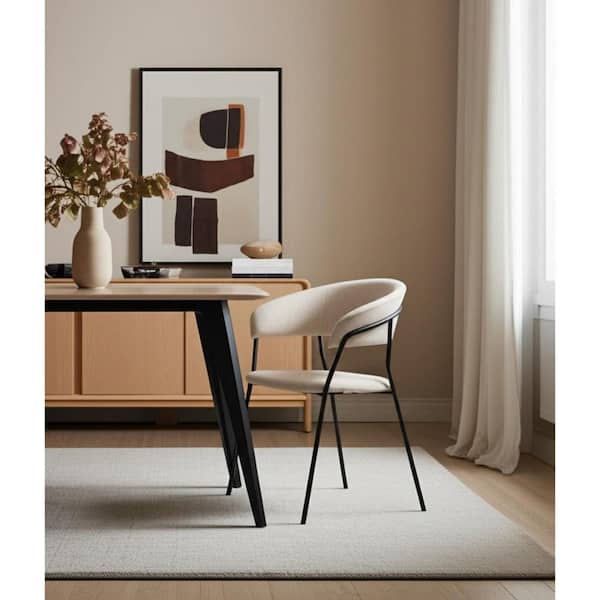 Light Gray Metal Arm Chair