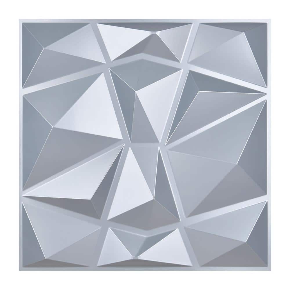 Paneles de pared 3D decorativos Art3d® Pared de diseño de diamante de PVC  19.7 pulg. 19.7 pulg. -  México