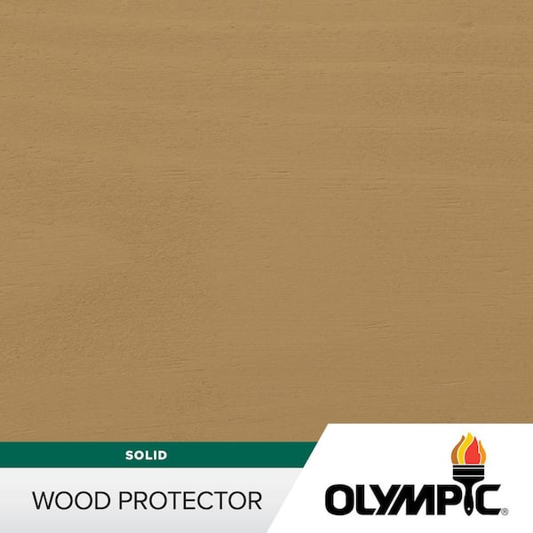 Wood Protector 1 gal. SC-1015 Chamois Exterior Solid Stain Plus Sealer in One