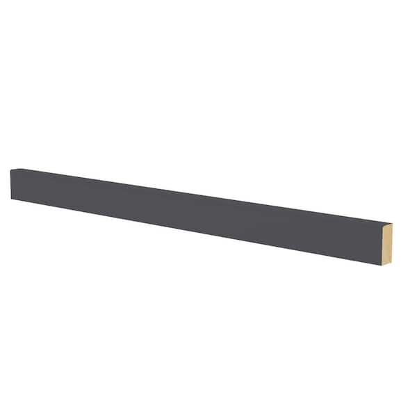 Washington Franklin Hargrove 1.63 in. W x 0.75 in. D x 96 in. H in Valiant Onyx Shaker Light Rail Molding