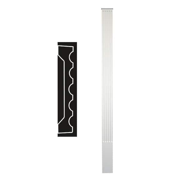 Focal Point 1-1/4 in. x 6 in. x 90 in. Primed Polyurethane Fluted Pilaster Moulding