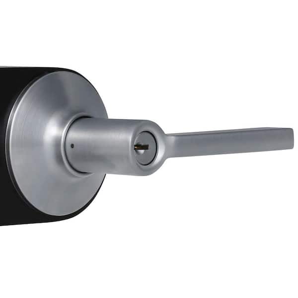 Schlage F51ALAT608COL Latitude Single Cylinder Keyed Entry Door Lever Set  Satin for sale online
