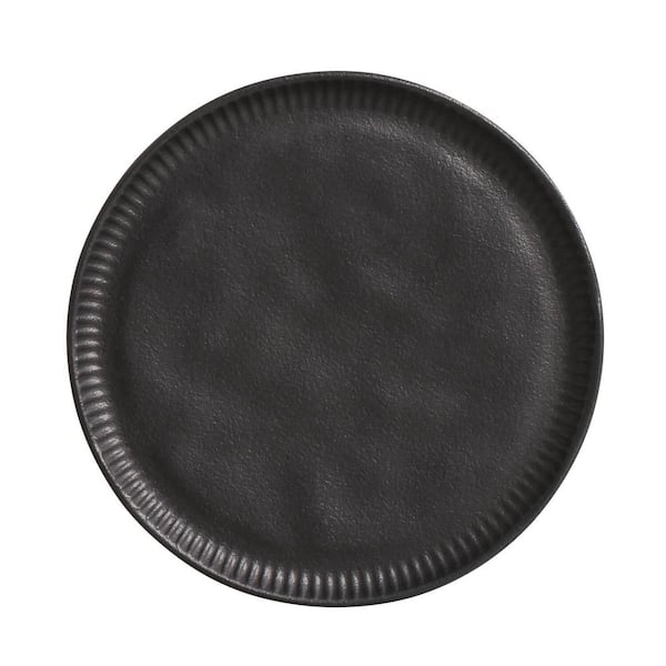 PORTO BRASIL Matte Black Linhas Dessert Plate (Set of 6)