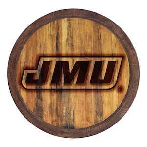 20 in. James Madison Dukes Branded "Faux" Barrel Plastic Decorative Sign