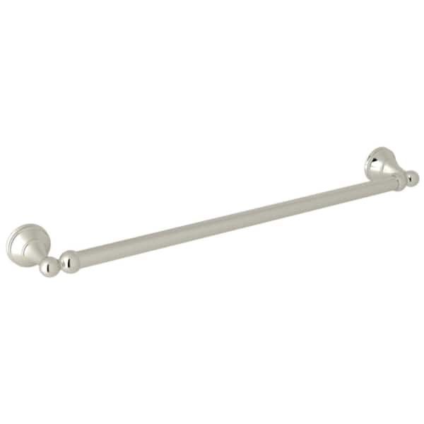 Georgian Era 18 in. Wall Mount Towel Bar in Polished Nickel