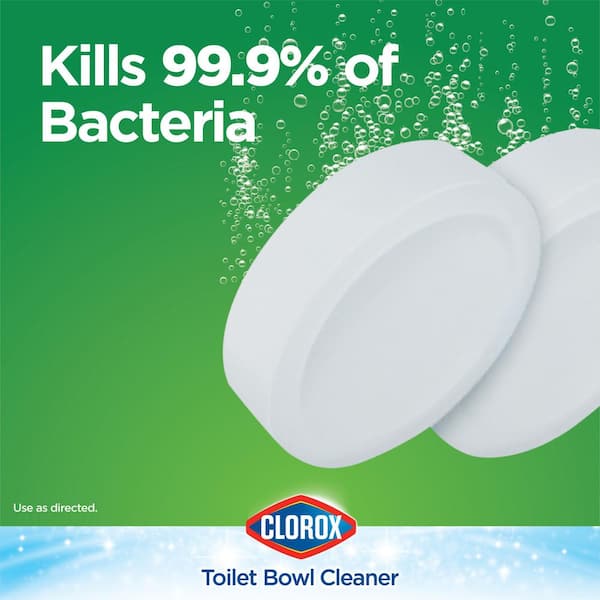 Ultra Clean Toilet Bowl Cleaners Tablets, 3.5 oz. Ready to Use, Bleach Disinfecting (2-Count)