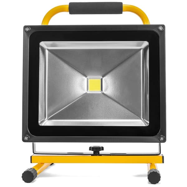 muscle approve audit XtremepowerUS Rechargeable LED Work Light 50-Watt Cordless Portable COB  Flood Light with Handle 95123 - The Home Depot