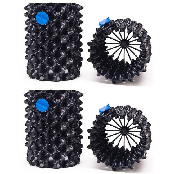 Hydrofarm 0.3 Gal. 1 l Superoots Air-Pot Garden Propagation Pot Planter Containers (4-Pack)