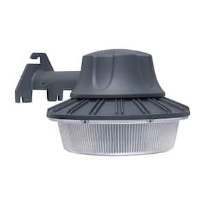 46-Watt Gray Outdoor Integrated LED Area Light Wall/Pole Mountable with Dusk to Dawn Control