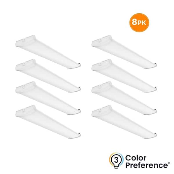 3.8 ft. x 10 in. White Commercial LED Wrap Light 7500 Lumen Boost120-277V 57W 3500K 4000K 5000K