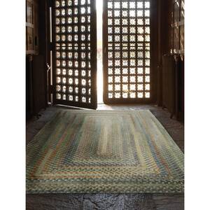 Alliance Moonstone 7.6 ft. x 7.6 ft. Concentric Rectangle Braided Area Rug