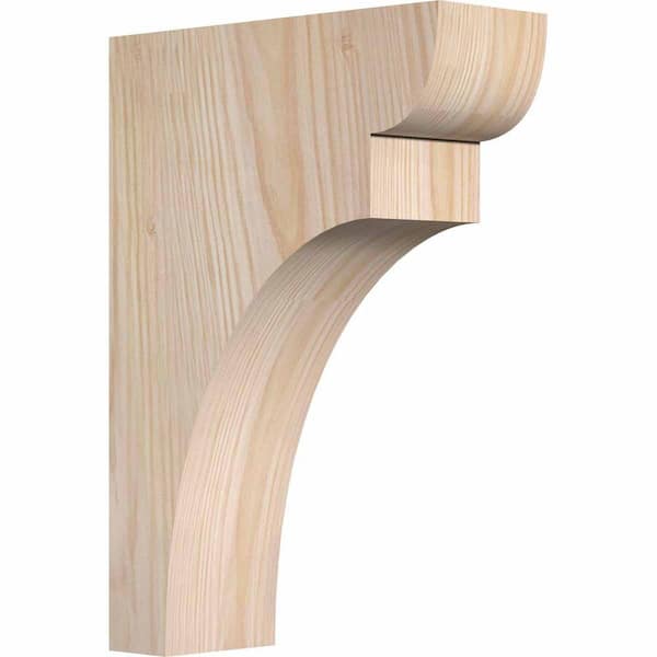 Ekena Millwork 3-1/2 in. x 10 in. x 14 in. Douglas Fir Yorktown Smooth Corbel