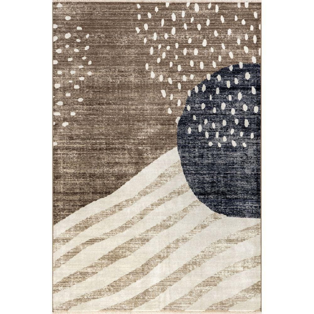 Manaslu Sunrise Fringed Light Brown 10 ft. x 13 ft. Indoor/Outdoor Patio Rug price history on PriceWatchPro