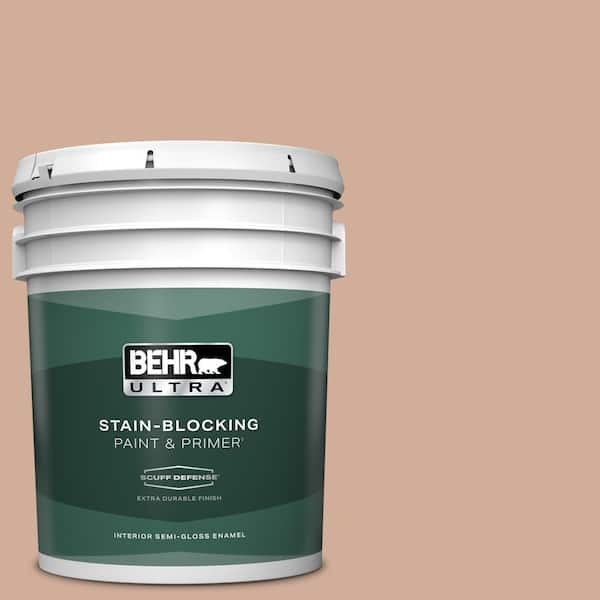 BEHR ULTRA 5 gal. #S200-3 Iced Copper Extra Durable Semi-Gloss Enamel Interior Paint & Primer