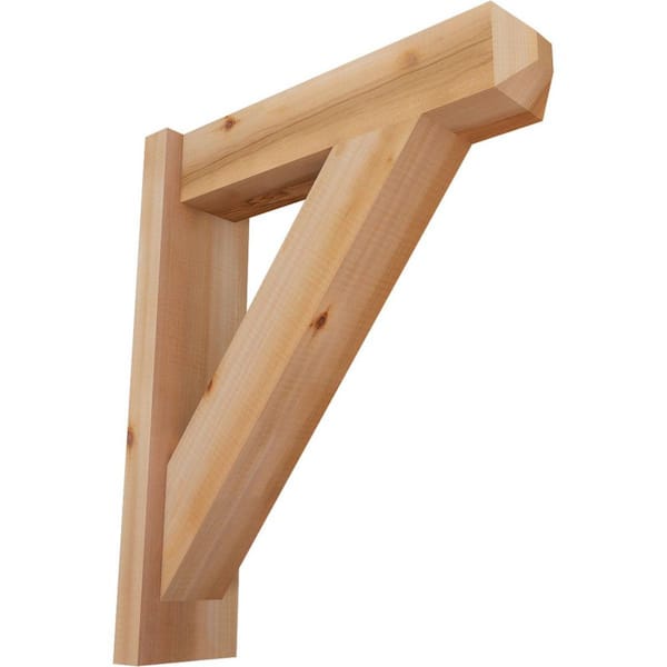 Ekena Millwork 6 in. x 24 in. x 20 in. Western Red Cedar Traditional Craftsman Smooth Outlooker