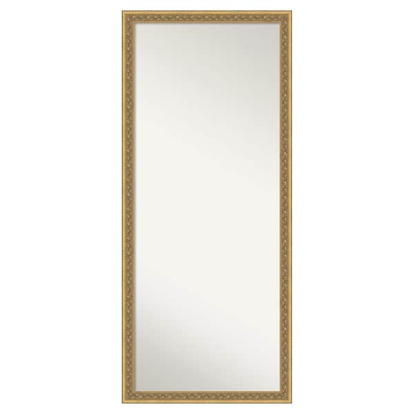Carter Dark Gold 27.5 in. W x 63.5 in. H Non-Beveled Traditional Rectangle Wood Framed Full Length Floor Leaner Mirror