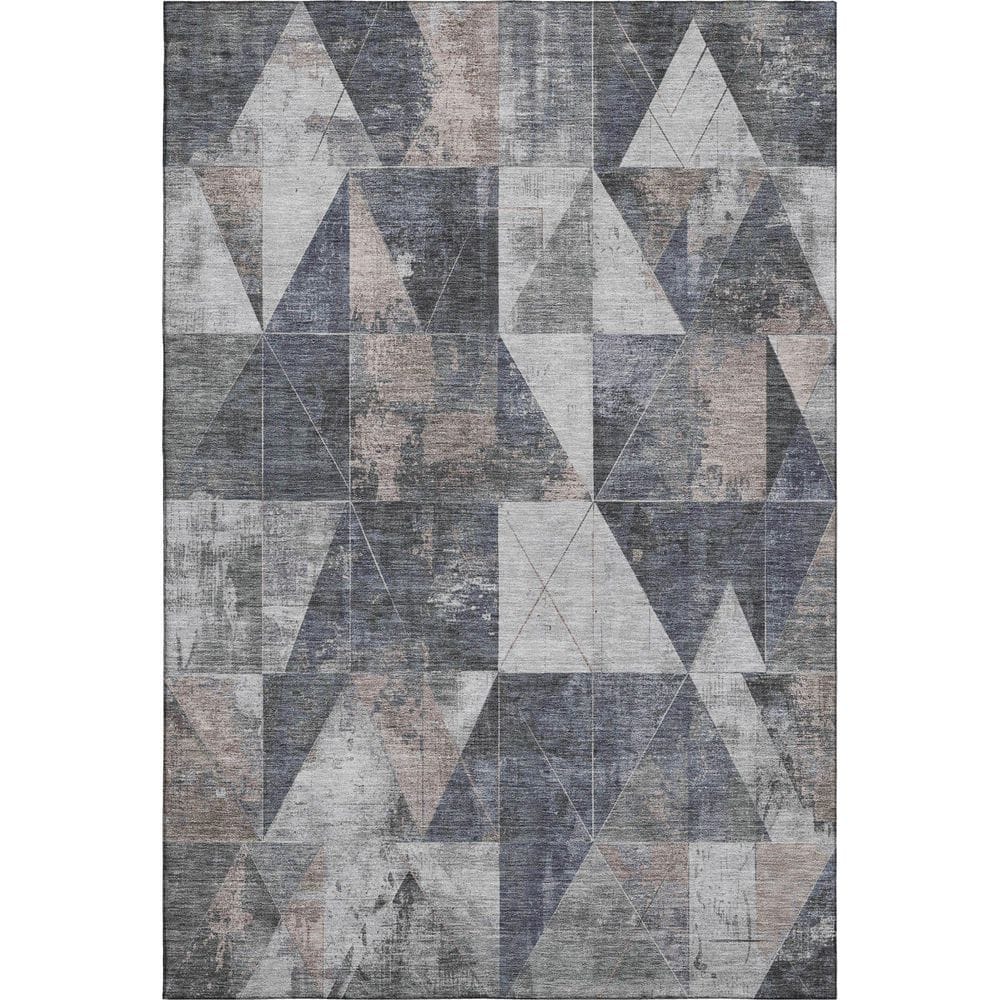 Mayfield Premium Machine Washable Abstract AMF1888 Gray 3 ft. x 4 ft. Area Rug price history on PriceWatchPro
