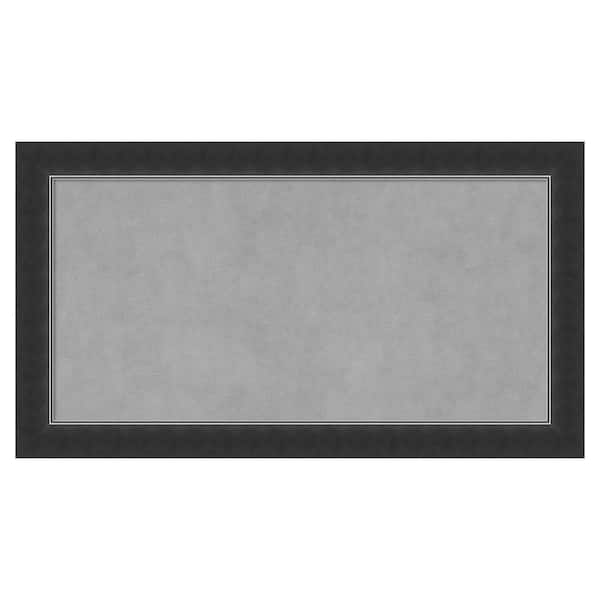 Amanti Art Corvino Black Narrow 27 in. x 15 in. Framed Magnetic Board