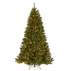 7 ft. North Valley Spruce Hinged Artificial Christmas Tree with 500 Clear Lights