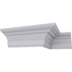 SAMPLE - 3-3/4 in. x 12 in. x 4 in. Polyurethane Valeriano Crown Moulding