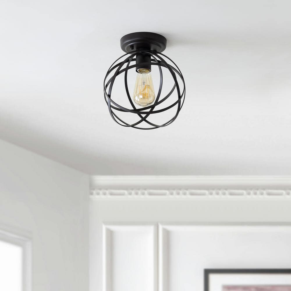Alba 8.5" Oil Rubbed Bronze Orb LED Flush Mount