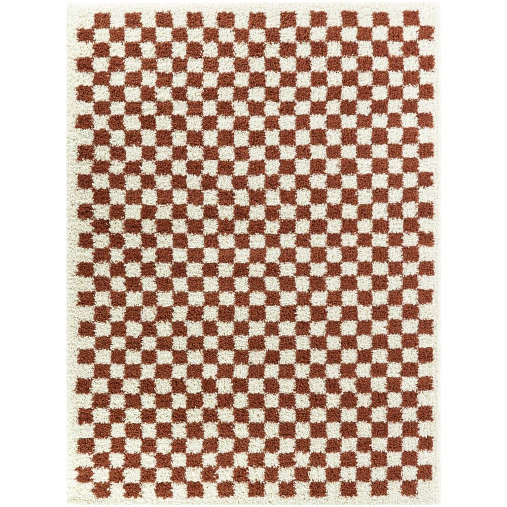 5'3" x 7' BALTA Covey Burnt Orange Geometric Area Rug