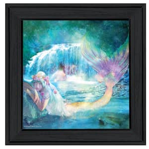 Woodland Cove Mermaid by Unknown 1 Piece Framed Graphic Print Fantasy Art Print 15 in. x 15 in. .