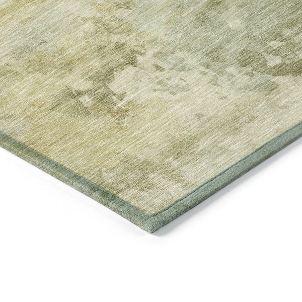 Chantille Machine Washable Indoor/Outdoor Abstract ACN2073 Sage 8 ft. x 10 ft. Area Rug