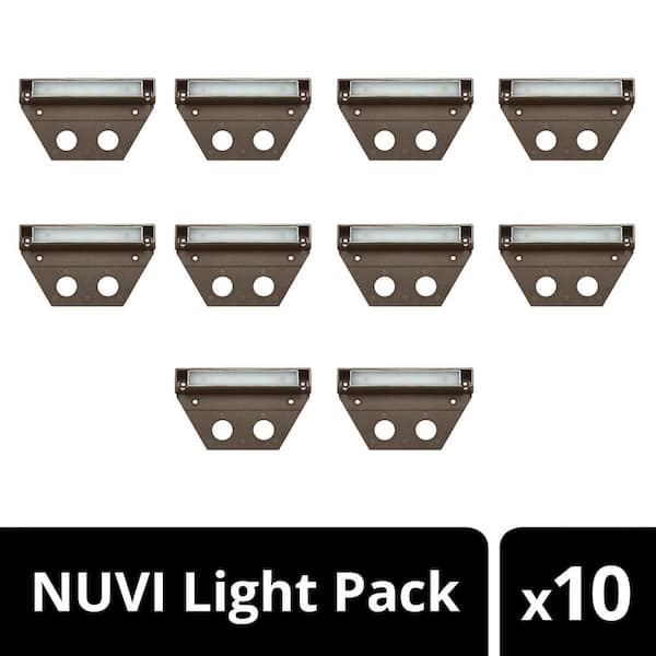HINKLEY - Hinkley Landscape Lighting Nuvi Medium Hardscape Lights (Set of 10), Bronze