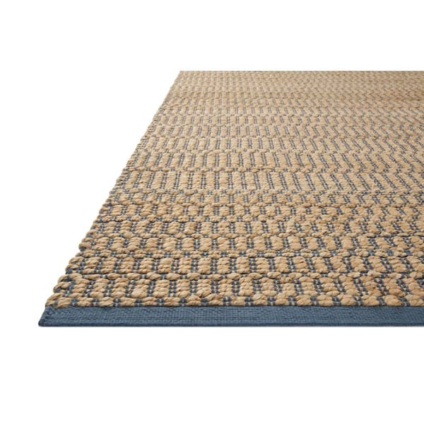 Colton 9 ft. x 12 ft. Natural / Navy Contemporary Area Rug