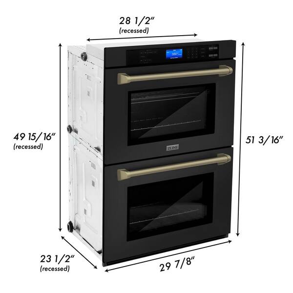 home depot double wall oven electric