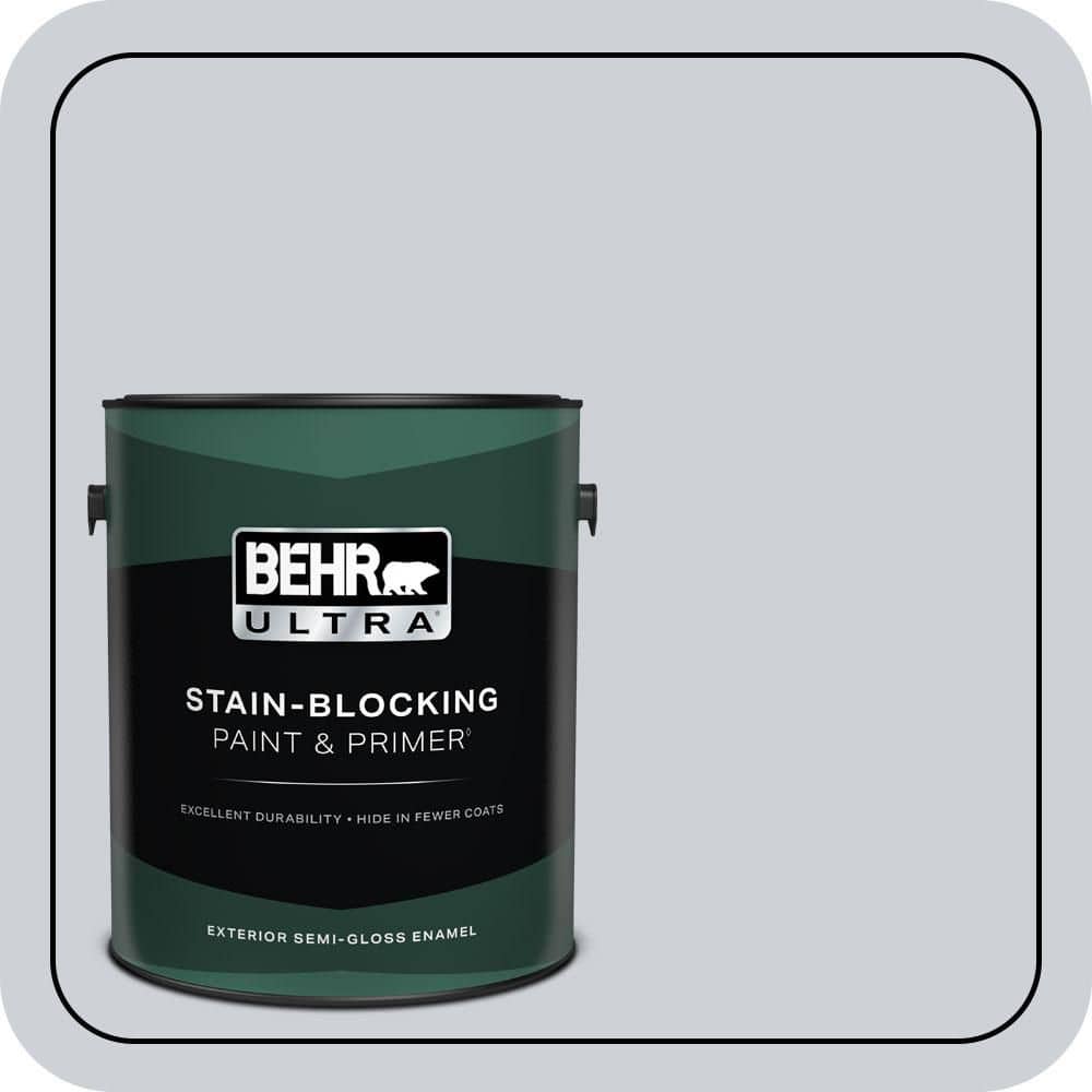 1 gal. #MQ3-61 Moonlit Snow Semi-Gloss Enamel Exterior Paint & Primer price history on PriceWatchPro