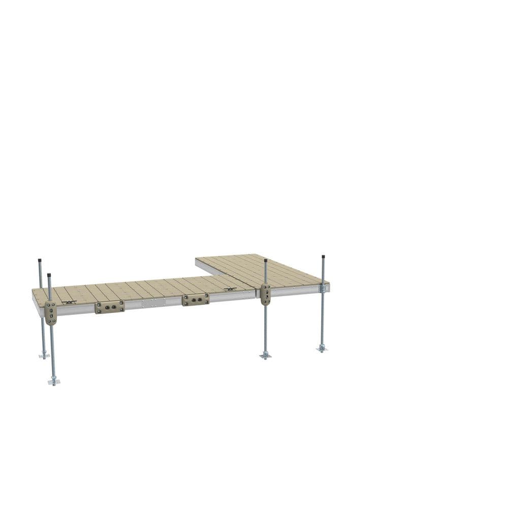 4 ft. x 20 ft. Stationary  Aluminum Dock Kit w/ Resin Top -2 Sections price history on PriceWatchPro