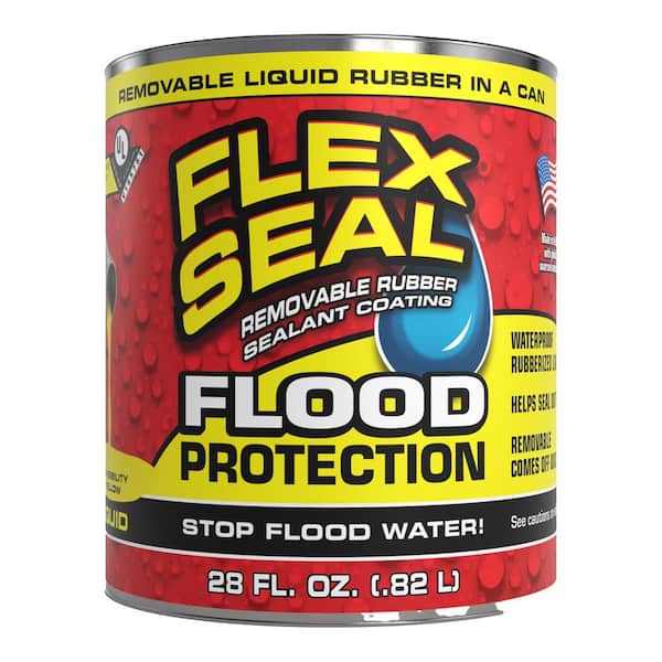 FLEX SEAL FAMILY OF PRODUCTS Flex Seal Flood Protection Liquid Rubber Sealant Coating 28 oz. (Yellow)