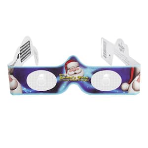 Magical 3-D Christmas Santa Paper Glasses