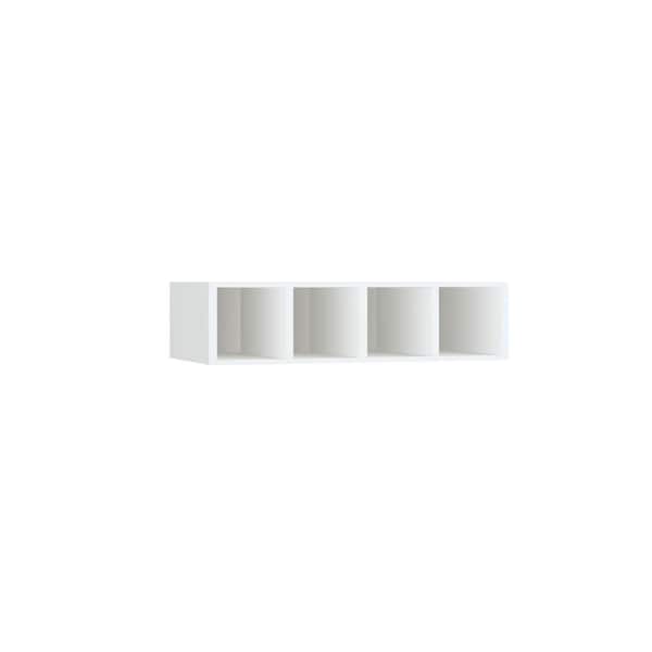 Courtland 24 in. W x 12 in. D x 6 in. H Assembled Shaker Open Cube Organizer Kitchen Cabinet in Polar White