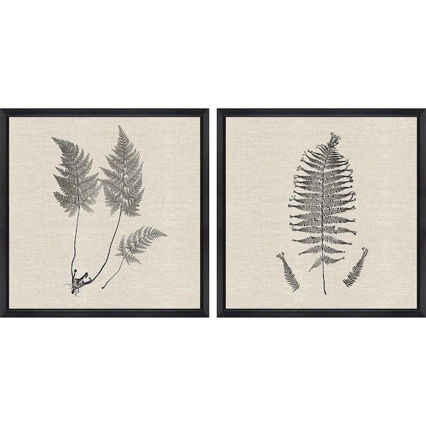 Paragon Modern Ferns Modern Ferns I by Langdon 2-Piece Framed Travel Poster 26 in. x 26 in.