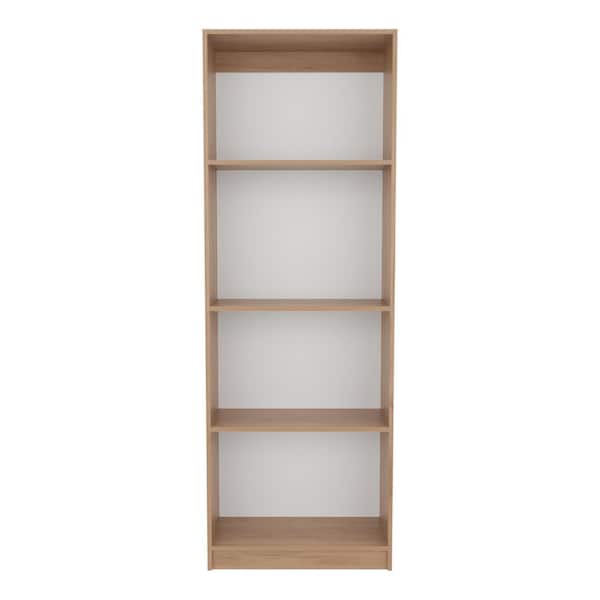 11.80 in. W x 24.70 in. D x 71.10 in. H Natural Freestanding Linen Cabinet with 4 Shelves in Natural