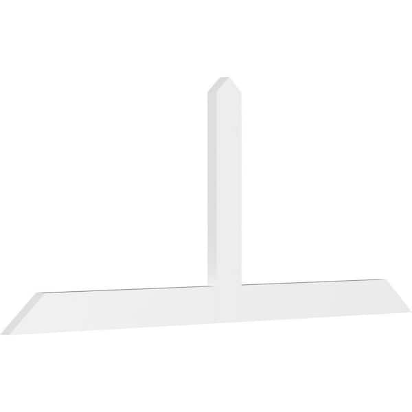 Ekena Millwork Portland 96 in. W x 40 in. H x 2 in. D Signature Polyurethane Bracket
