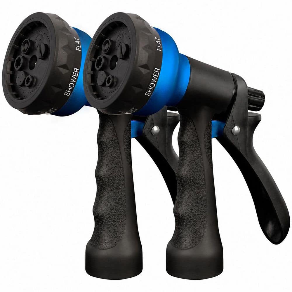 2 Pack Water Spray Nozzle with 7 Adjustable Patterns, Slip Resistant for Garden Lawn Washing Pets Cleaning price history on PriceWatchPro