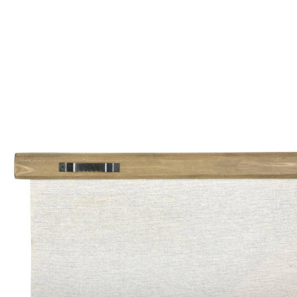 Large Multicolor Abstract Canvas Scroll Wall Art with Wood Frame