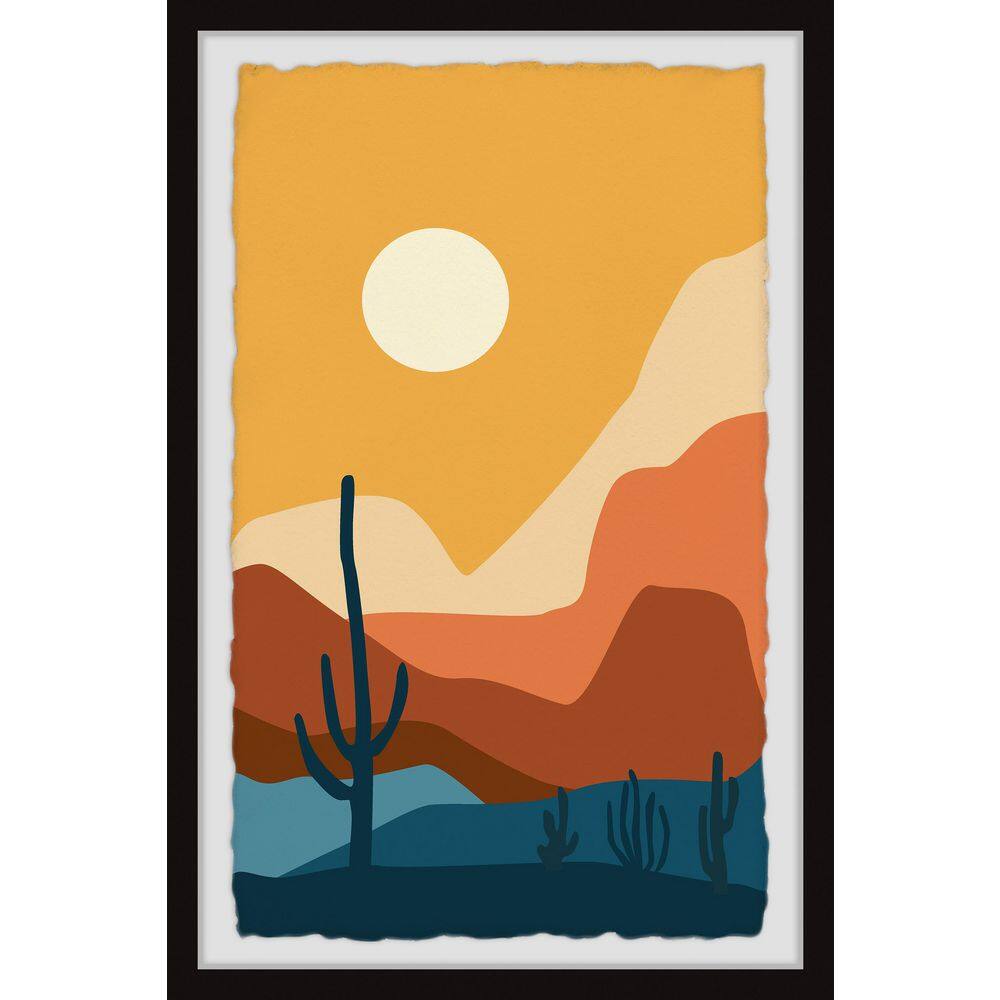Cactus Sunshine by Marmont Hill Framed Nature Art Print 12 in. x 8 in.