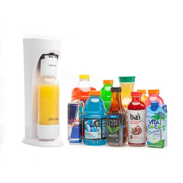 Drinkmate OmniFizz Sparkling Water and Soda Maker, Carbonates Any Drink, Ultimate Bundle - Includes Three 60L CO2 Cylinders, Two Carbonation Bottles