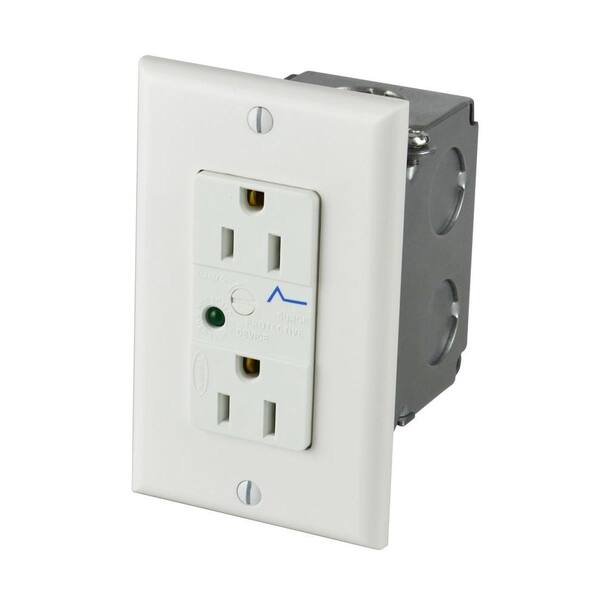 CE TECH 1-Gang Duplex Surge Protector Outlet